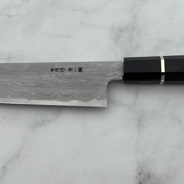 Kiritsuke Gyuto 240mm (9.4") #Black, Ebony with Silver ring