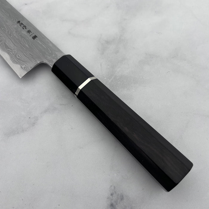 Kiritsuke Gyuto 240mm (9.4") #Black, Ebony with Silver ring