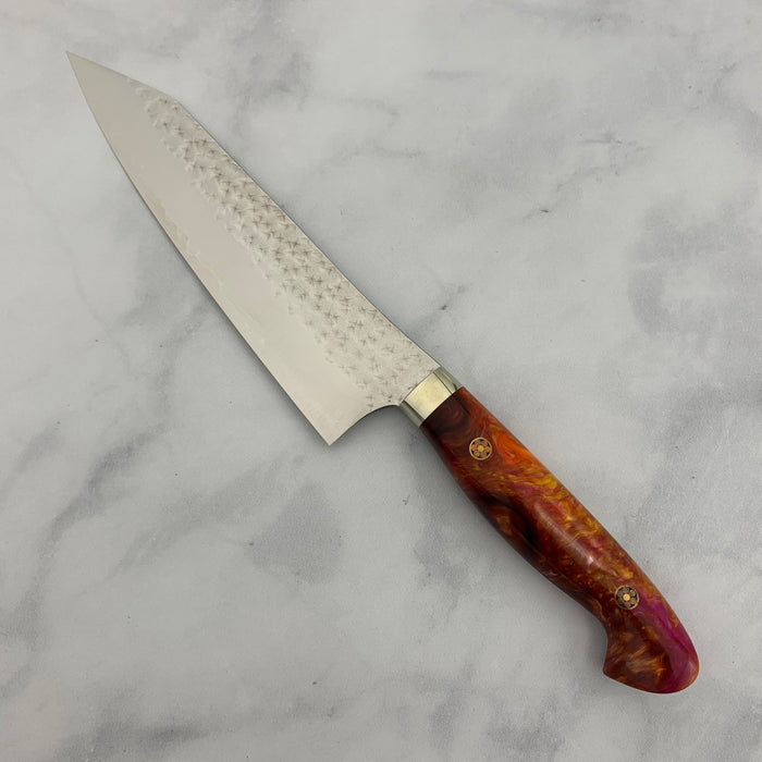 SG2 Gyuto Custom Knife 180mm (7") #Orange