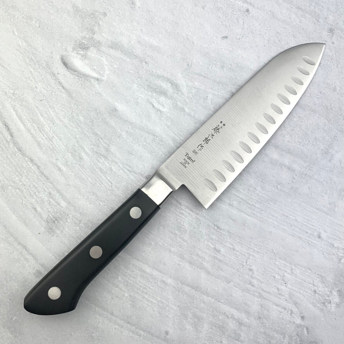 Santoku Knife Hollow Edge 170mm (6.7") #F-503D