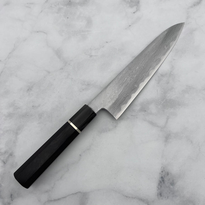 Gyuto Knife 210mm (8.2") #Black, ebony with silver ring