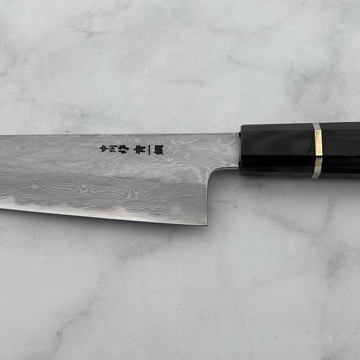 Gyuto Knife 210mm (8.2") #Black, ebony with silver ring