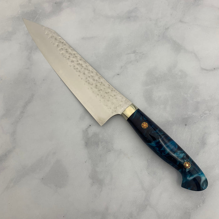 SG2 Gyuto Custom Knife 180mm (7") #Blue